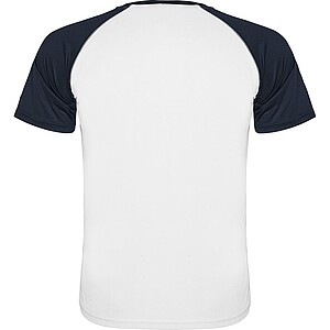 Unisex tričko Roly Indianapolis, bílá/námořní modrá, velikost S