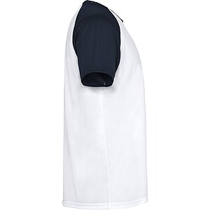 Unisex tričko Roly Indianapolis, bílá/námořní modrá, velikost S