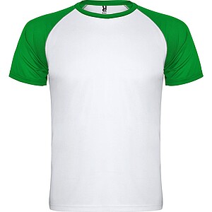 Unisex tričko Roly Indianapolis, bílá/zelená, velikost S