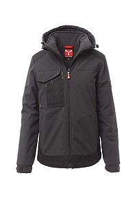 Unisex zimní bunda Payper PERFORMER PAD, antracitová, velikost 3XL - bunda s potiskem