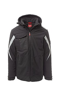 Unisex zimní bunda Payper WONDER PAD, antracitová, velikost 3XL - bunda s potiskem