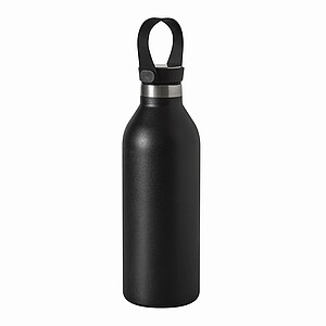 Vakuově izolovaná láhev 600 ml, černá - reklamní předměty