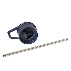 Vakuově izolovaná láhev na pití 600 ml, námořní modrá