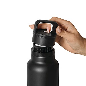 Vakuově izolovaná láhev na pití 750 ml, černá