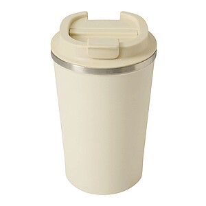 Vakuově izolovaný cestovní termohrnek 350 ml, béžová