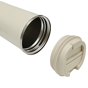 Vakuově izolovaný cestovní termohrnek 350 ml, béžová