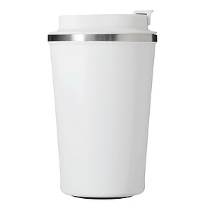 Vakuově izolovaný cestovní termohrnek 350 ml, bílá
