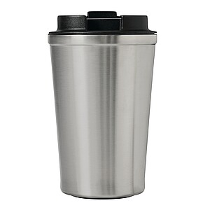 Vakuově izolovaný cestovní termohrnek 350 ml, stříbrná