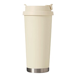 Vakuově izolovaný cestovní termohrnek 500 ml, béžová