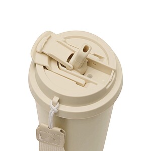 Vakuově izolovaný cestovní termohrnek 500 ml, béžová