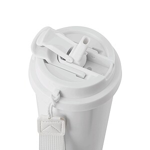 Vakuově izolovaný cestovní termohrnek 500 ml, bílá