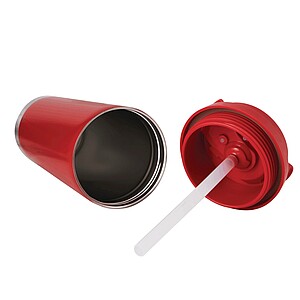 Vakuově izolovaný cestovní termohrnek 500 ml, červená