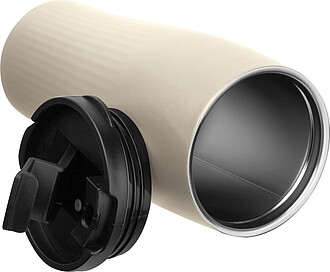 Vakuový nerezový termohrnek 500 ml, béžová