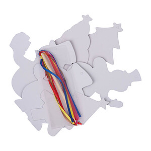 Vánoční škrabací ozdoba, vícebarevná