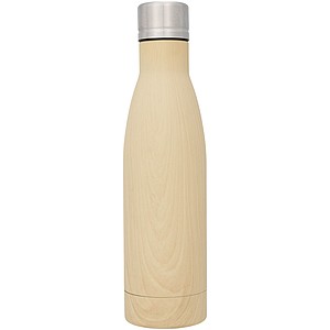 Vasa termoska s vakuovo-měděnou izolací 500ml, imitace dřeva, béžová - reklamní předměty