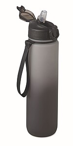 VAYANA Sportovní láhev na pití z recyklovaného plastu, 1000 ml, šedá/černá