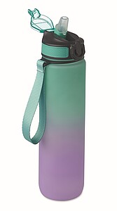 VAYANA Sportovní láhev na pití z recyklovaného plastu, 1000 ml, tyrkysová/fialová
