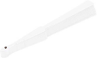 Vějíř z plastu a polyesteru, bílá