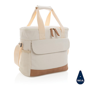 Velká chladící taška Impact z 16 oz. recykl. canvas AWARE™ - reklamní předměty