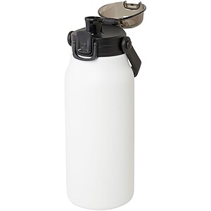 Velká láhev na pití, 1,6 l, z recyklované nerezové oceli, bílá