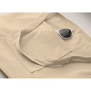 Velká nákupní manšestrová taška, béžová