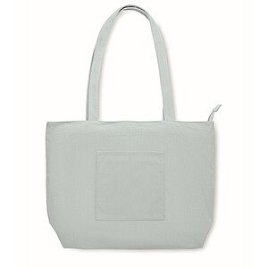 Velká nákupní manšestrová taška, jemně modrá