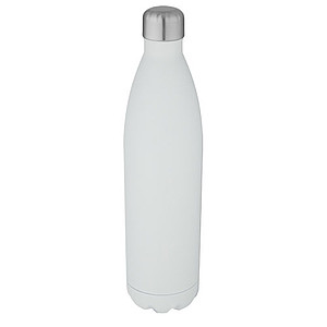 Velká nerezová termo láhev, 1l, bílá - reklamní předměty
