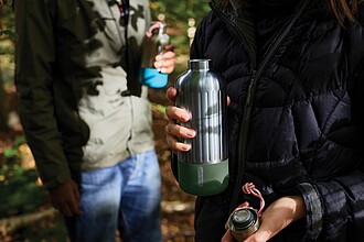 Velká termo láhev 850ml, vojenská zelená
