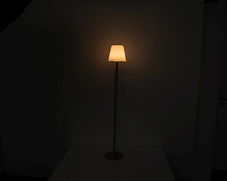 Velká venkovní lampa s možností změny barvy, bílá