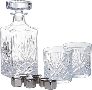 Velká whiskey sada, béžová