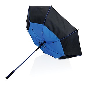Velký automatický deštník pro dva Impact AWARE™ RPET 190T, odolný proti větru, průměr 120 cm, modrá