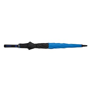 Velký automatický deštník pro dva Impact AWARE™ RPET 190T, odolný proti větru, průměr 120 cm, modrá