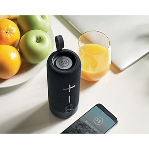 VERSAN 2x5W bezdrátový přenosný reproduktor s 1200mAh dobíjecí baterií, černá