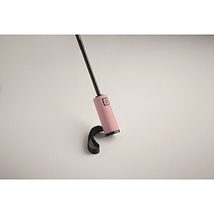 Větruodolný skládací deštník, jemně růžová