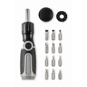 Víceúčelový ohebný šroubovák, šedá