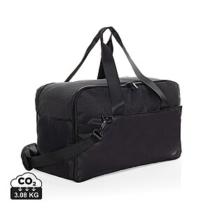 Víkendová taška na 15,6" notebook Swiss Peak z RPET AWARE™, černá - tašky s potiskem