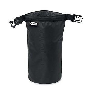 Vodotěsný vak 210T RPET 1,5L, černá - batoh s potiskem