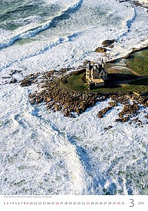 Water World 2025, nástěnný kalendář, prodloužená záda