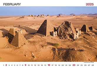 World Wonders 2025, nástěnný kalendář, prodloužená záda