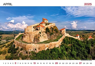 World Wonders 2025, nástěnný kalendář, prodloužená záda