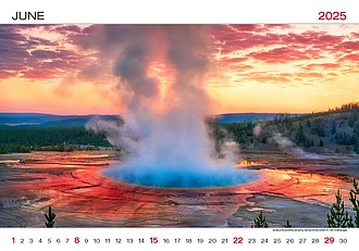 World Wonders 2025, nástěnný kalendář, prodloužená záda