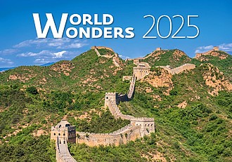 World Wonders 2025, nástěnný kalendář, prodloužená záda