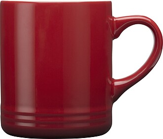 YELDAN Keramický hrnek o objemu 330 ml, červená