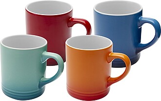 YELDAN Keramický hrnek o objemu 330 ml, červená
