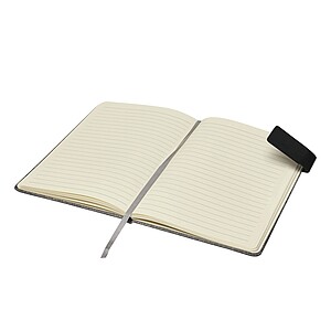 Zápisník A5 se zavíráním na magnet, šedá