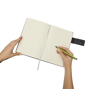 Zápisník A5 se zavíráním na magnet, šedá