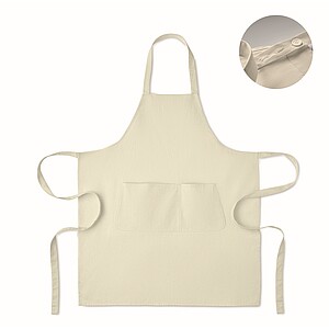 Zástěra z bio bavlny 240 gr/m2, krémová bílá