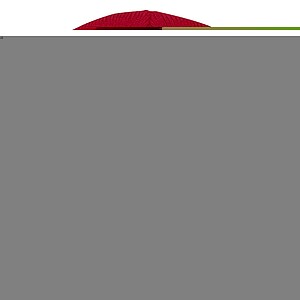 Žebrovaná čepice, červená