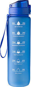 ZERIN Láhev na pití z recyklovaného plastu, 1000 ml, modrá