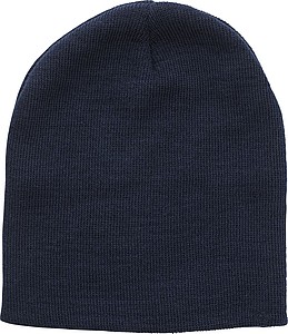 Zimní čepice, RPET polyester, modrá